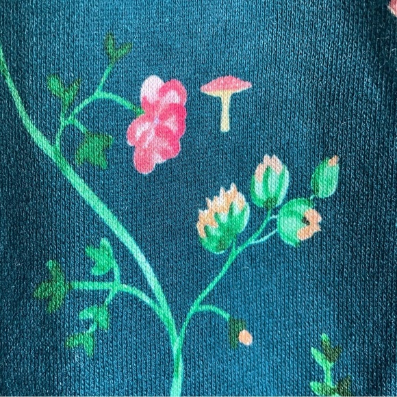 Hill House The Allie Zip Up Sweatshirt Hoodie Jacket in Moody Floral NWT - Picture 10 of 12